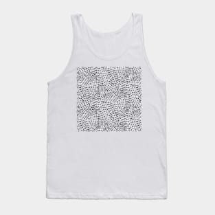 Monochrome Dots Pattern Tank Top